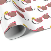 Rode zonnebrillen van COOL met zon Cadeaupapier (Rol Hoek)