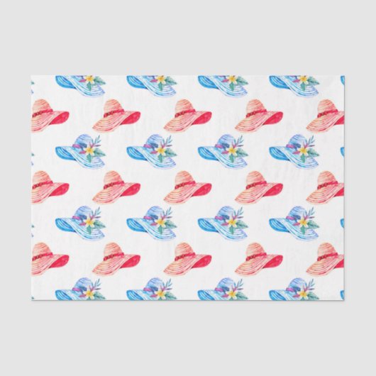 Rode Zonnehoed (Design 10 Rode Serie) Tissuepapier (Voorkant)