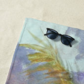 Rode zonnepalmhanddoek strandlaken (In situ)