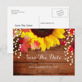 Rode Zonneschijf Trouw Save The Date Kaarten (Voorkant / Achterkant)