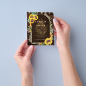 Rode Zonneschijn Kant Licht Boog Zomer Bruiloft Flyer (Hand)