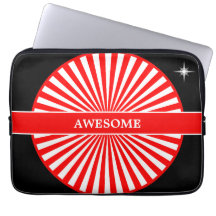 Rode zonnestralen op wit en zwart