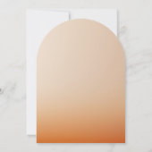 Rode zonsondergang bruiloft kaart (Achterkant)