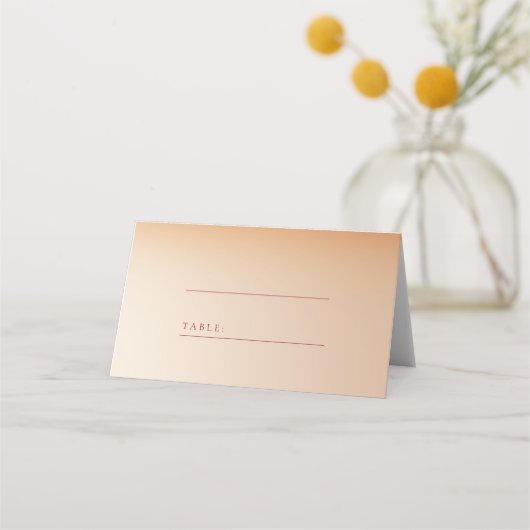 Rode zonsondergang huwelijksplaatskaart plaatskaartje (Voorkant)