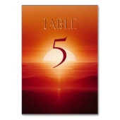 Rode zonsondergang kaart (Achterkant)