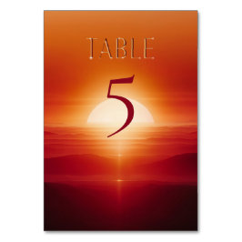 Rode zonsondergang kaart