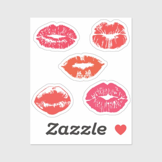 Rode zops sticker (Vel)