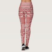 Rode Zuidwest Patroon Leggings (Achterkant)