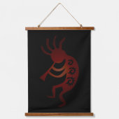 Rode zuidwestelijke Kokopelli Hangend Wandkleed (Voorkant)