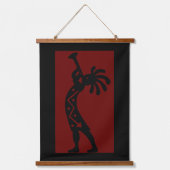 Rode zuidwestelijke Kokopelli Hangend Wandkleed (Voorkant)