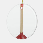 Rode zuiger keramisch ornament (Links)