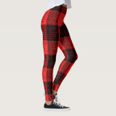 Rode Zwart Kruisraster Buffalo Check Leggings (Rechts)