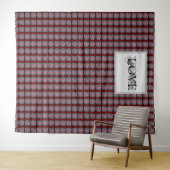 RODE, ZWART, PINK, KUSTMODERN WANDKLEED (In Situ (horizontaal))