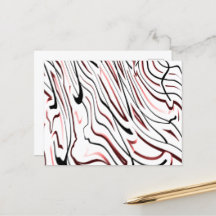 Rode, zwarte Abstracte streep