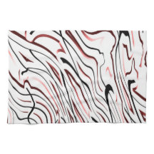 Rode, zwarte Abstracte streep