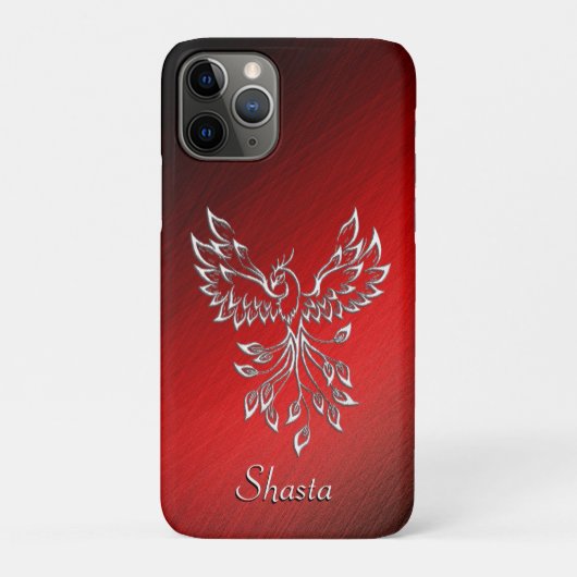 Rode Zwarte As en Phoenix Persoonlijk Case-Mate iPhone Case (Achterkant)