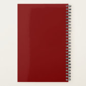 Rode Zwarte Bloemen Rozen Vaas Planner (Achterkant)
