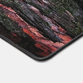 Rode zwarte boomschors bureaumat (Hoek)