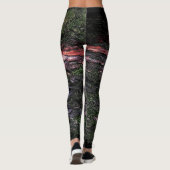 Rode zwarte boomschors leggings (Achterkant)