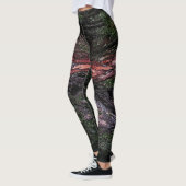 Rode zwarte boomschors leggings