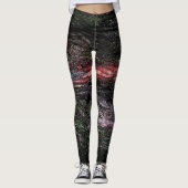 Rode zwarte boomschors leggings (Voorkant)