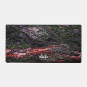 Rode zwarte boomschors Monogram Bureaumat (Voorkant)