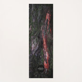 Rode zwarte boomschors Monogram Yogamat (Voorkant)