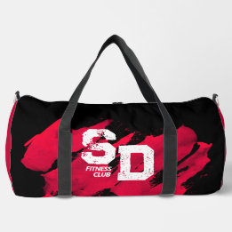 Rode & Zwarte Borstelige Fitness Tas