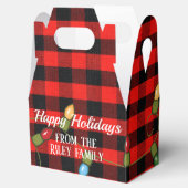 Rode zwarte buffel gespeeld met lichten bedankdoosjes (Geopend)