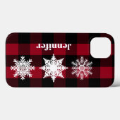 Rode, zwarte buffelplaat, neusvlokken Cel Hoesje (Achterkant (horizontaal))