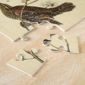  rode zwarte buisscharrelschotel legpuzzel (Zijkant)