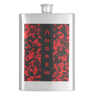 Rode zwarte camouflage mannelijke fles flacon