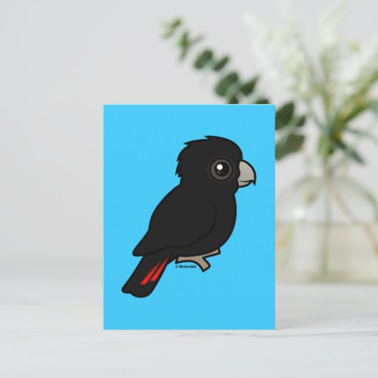 Rode zwarte cocaïne briefkaart (Staand voorkant)