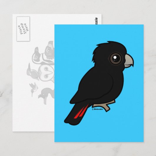 Rode zwarte cocaïne briefkaart (Voorkant / Achterkant)