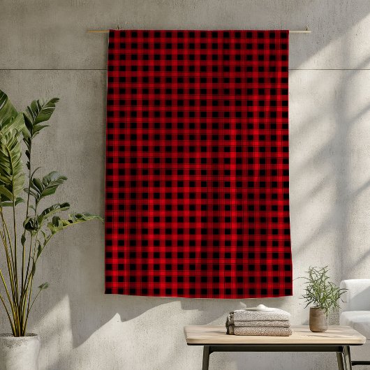 Rode zwarte deken Classic Buffalo Plaid Comfort