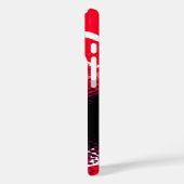 Rode zwarte doos voor vingerafdrukken Case-Mate iPhone case (Achterkant / Links)