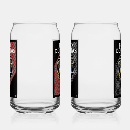 RODE & ZWARTE DOUGLAS Drankglazen Blikvorm Glas (Links)