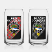 RODE & ZWARTE DOUGLAS Drankglazen Blikvorm Glas (Voorkant)