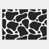 Rode zwarte en bruine giraf op wit inpakpapier vel (Voorkant 3)