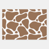 Rode zwarte en bruine giraf op wit inpakpapier vel (Voorkant 2)