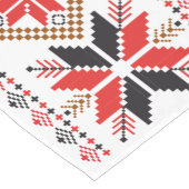 Rode, zwarte en bruine Southwestern-stijl Korte Tafelloper (Hoek)