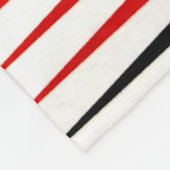 Rode, zwarte en gele illustraties fleece deken (Hoek)