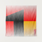 Rode, zwarte en gele illustraties wandkleed (Voorkant (horizontaal))