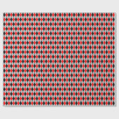 Rode, Zwarte en Grijze Argyle Inpakpapier (Vlak)