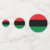 Rode zwarte en groene Confetti (Achterkanten)