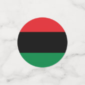 Rode zwarte en groene Confetti (Kleine voorkant)