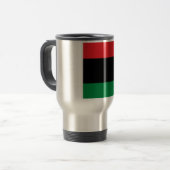 Rode zwarte en groene Pan-Afrikaanse UNIA vlag Reisbeker (Voorkant links)