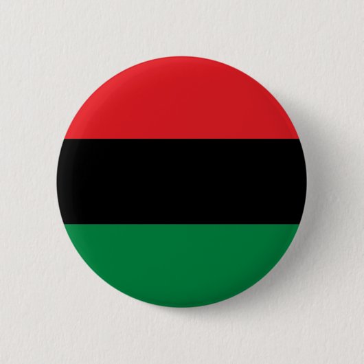 Rode zwarte en groene Pan-Afrikaanse UNIA vlag Ronde Button 5,7 Cm (Voorkant)