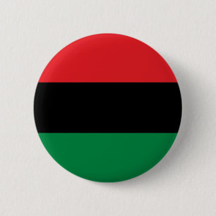 Rode zwarte en groene Pan-Afrikaanse UNIA vlag Ronde Button 5,7 Cm