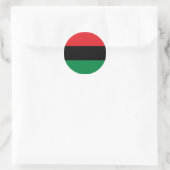 Rode zwarte en groene Pan-Afrikaanse UNIA vlag Ronde Sticker (Tas)